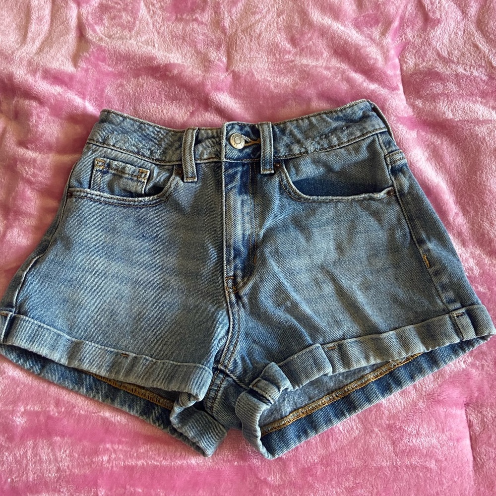 PacSun Light Blue Mom Jean Shorts